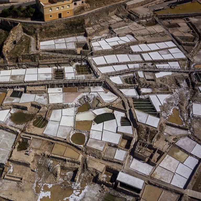 Vue générale sur les salines Vue générale sur les salines. © CNRS / O. Weller 